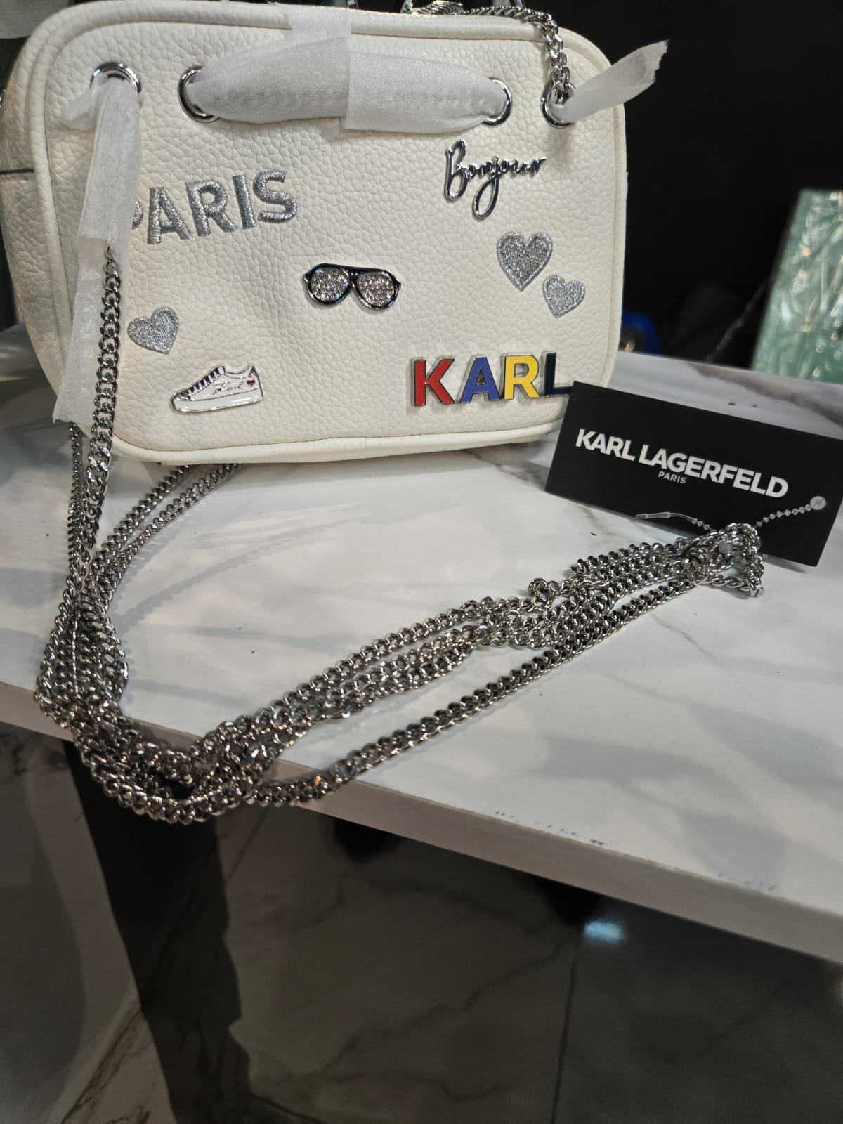 Bolso Karl Lagerfeld blanco