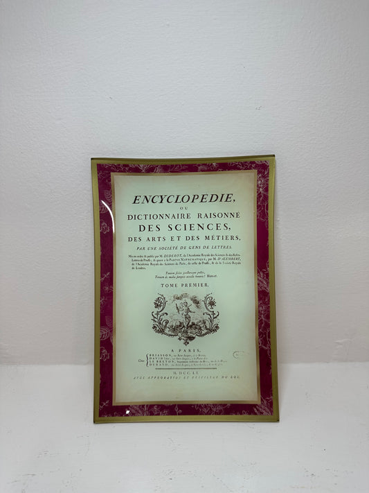 Plato rectangular decorado