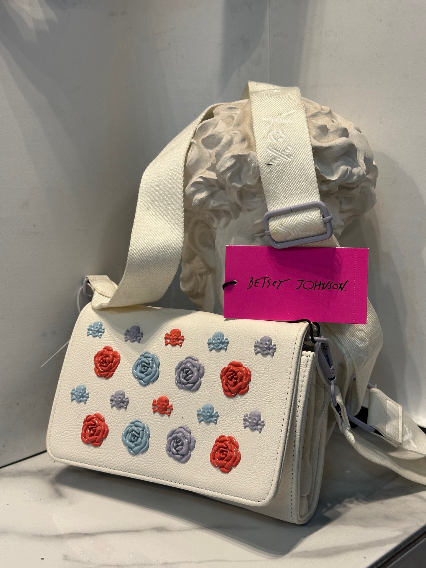 Rose and Skull crossbody bag Betsey Johnson