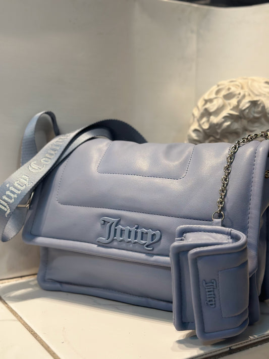 Bolso de hombro Juicy Couture gris azulado