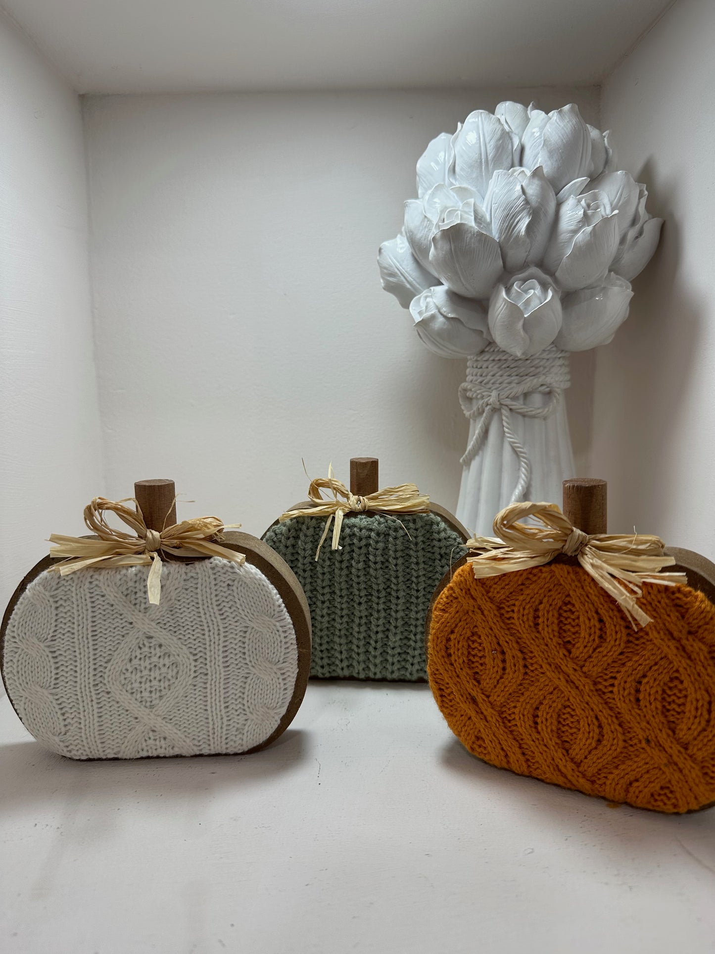 Calabazas decorativas de madera (1 pieza)