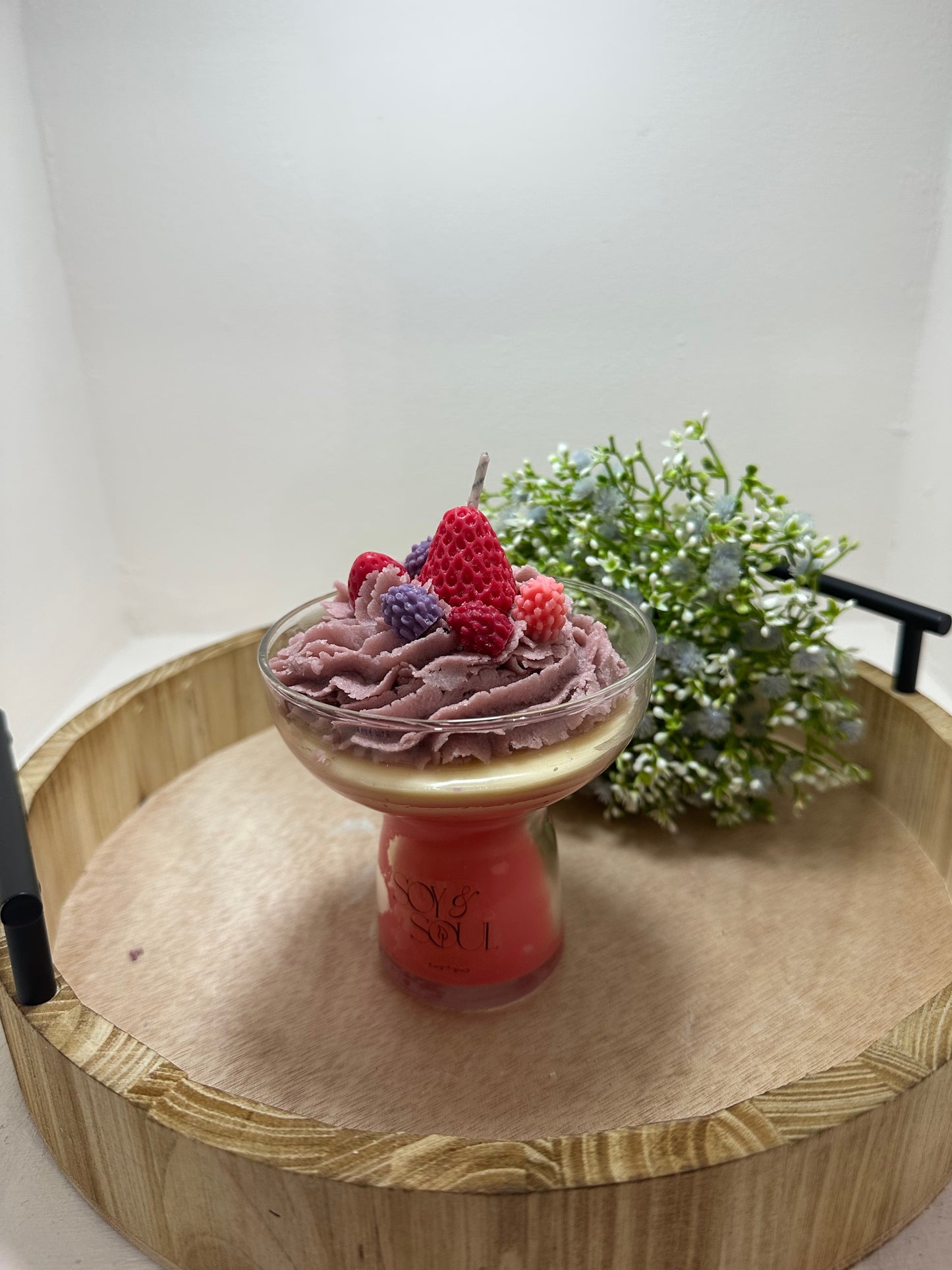 Vela copa frutos rojos
