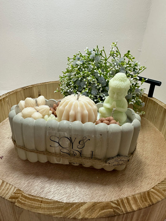 Vela soya jardin zen