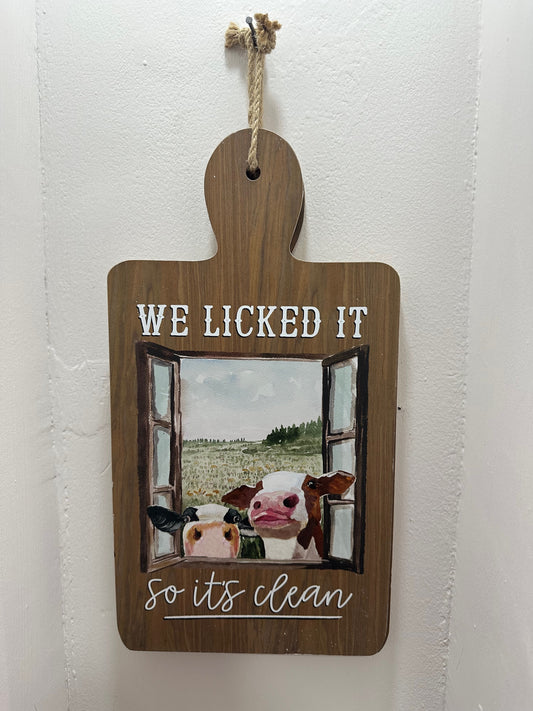 Tabla decorativa granja