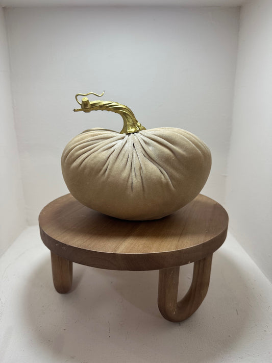 Cojín decorativo calabaza dorada chica