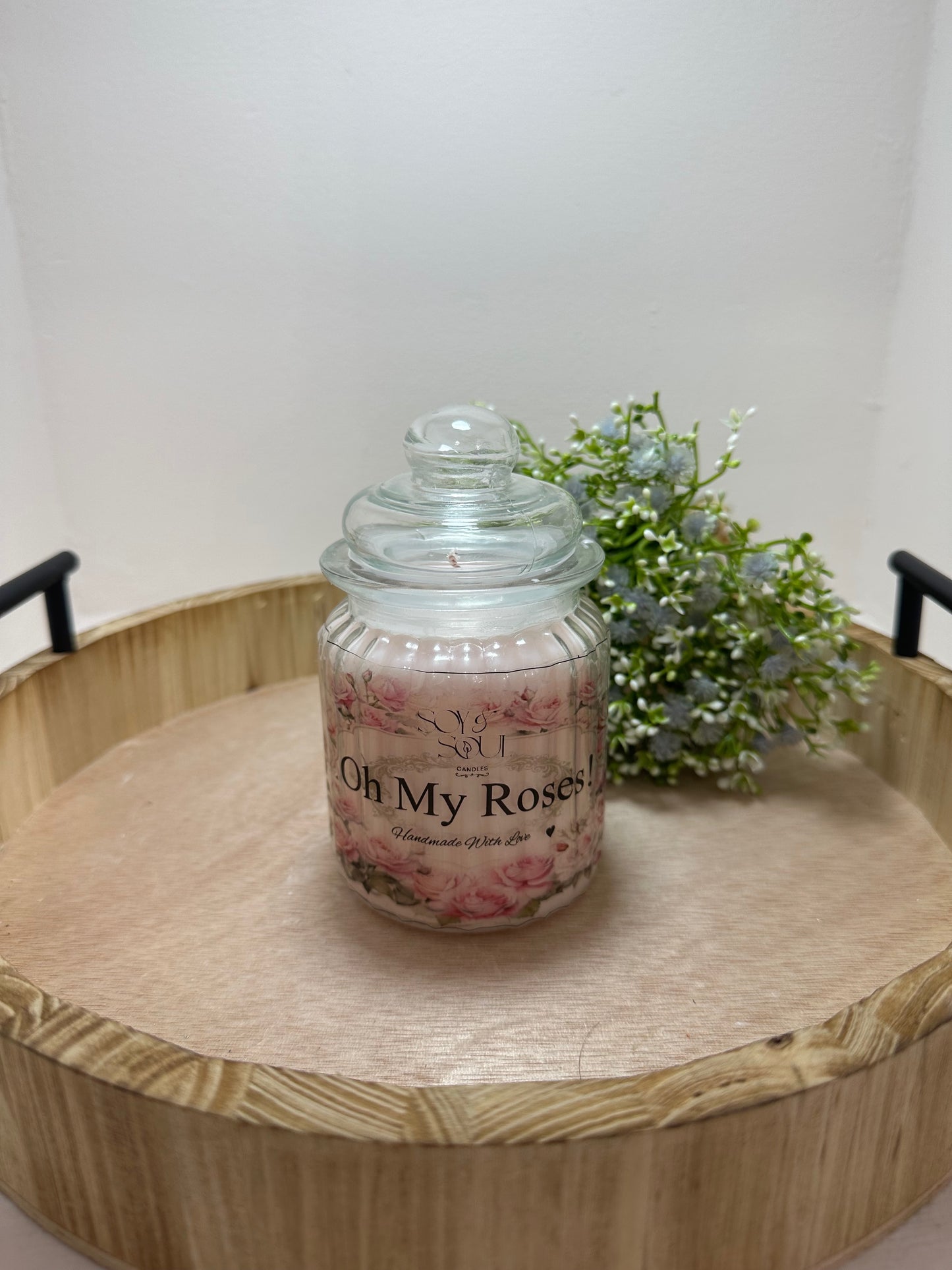 Vela Oh My Roses frasco