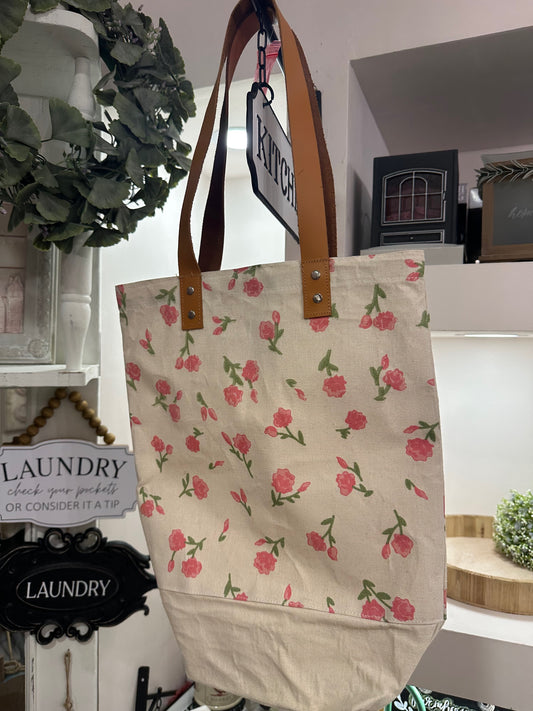 Tote bag rosas blanca