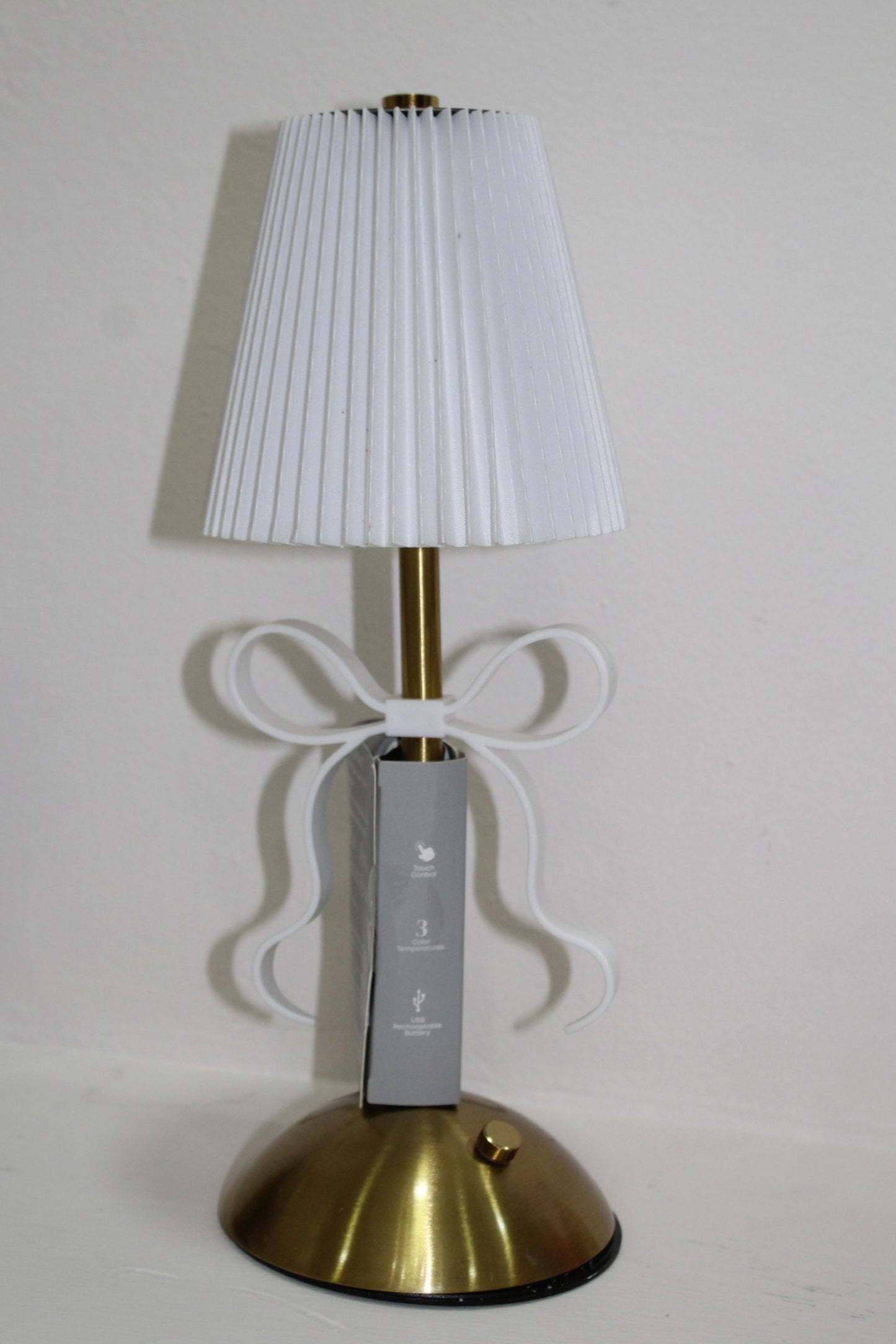 Lámpara moño blanco