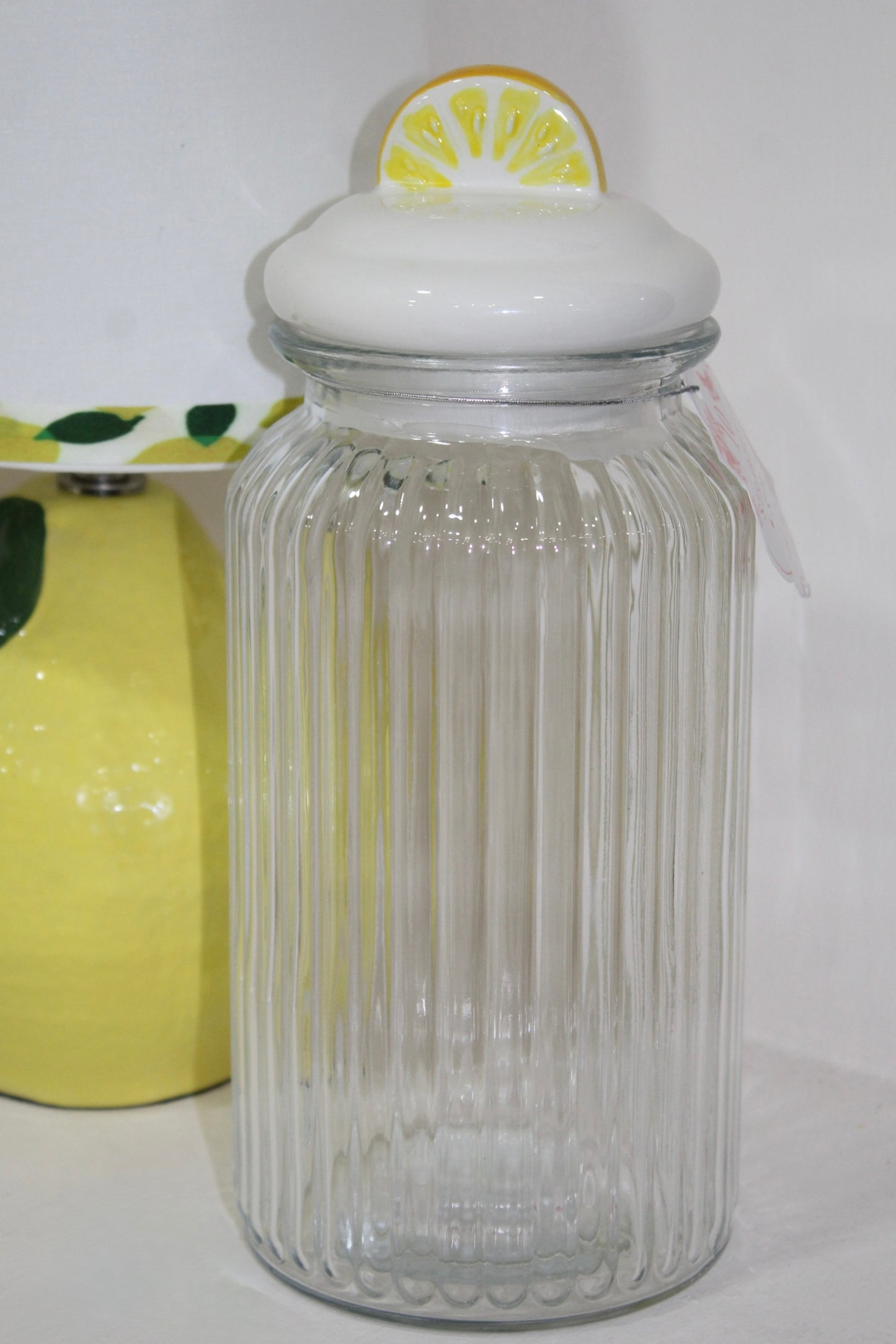 Frasco de vidrio rodaja de Limón