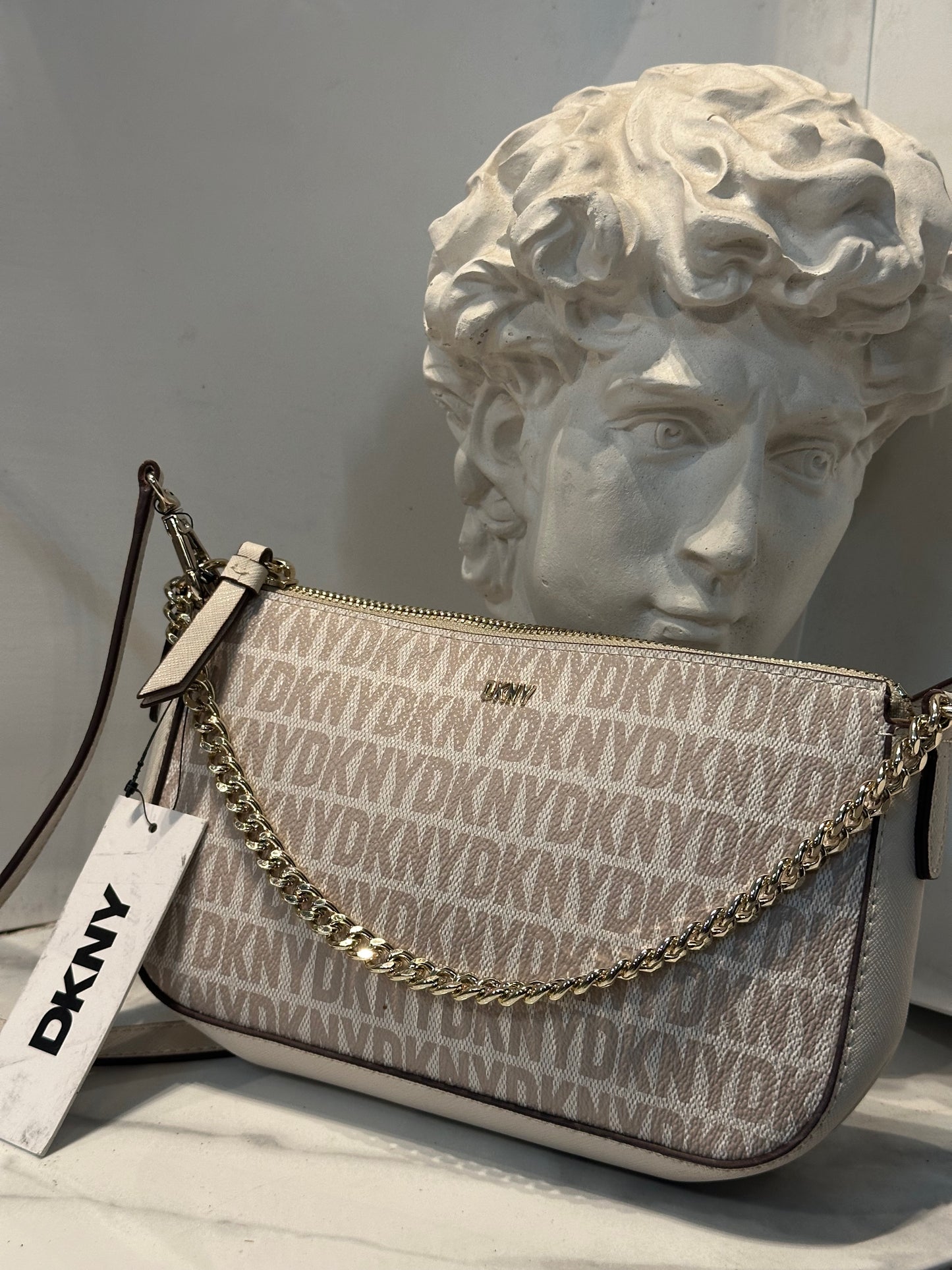 Crossbody DKNY beige