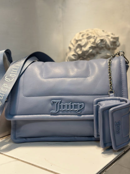 Bolso de hombro Juicy Couture gris azulado