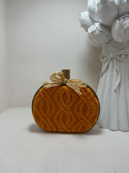 Calabazas decorativas de madera (1 pieza)