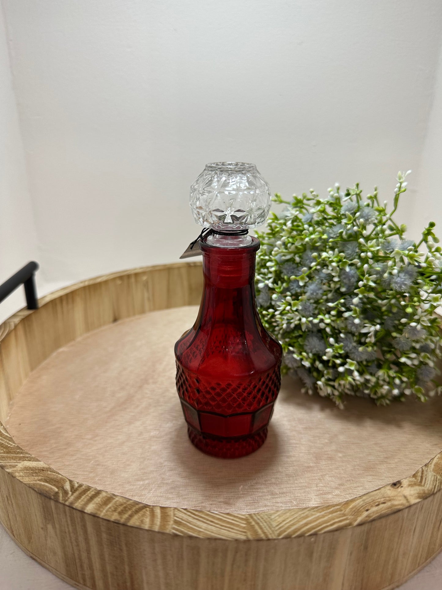 Frasco decorativo rojo