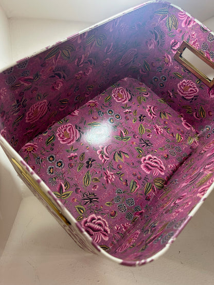 Caja decorada rosas vintage