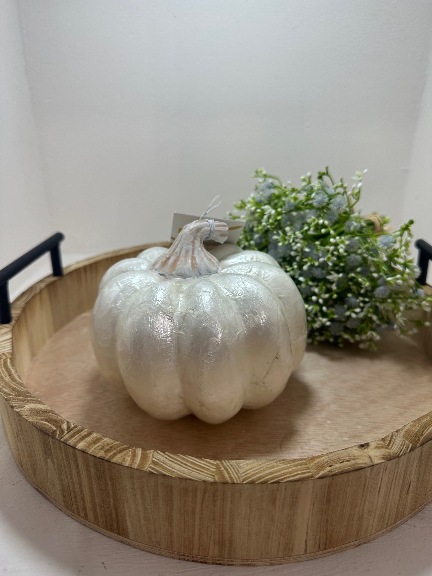 Calabaza decorativa blanca