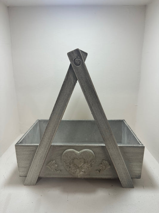 Precio Caja decorativa corazón gris