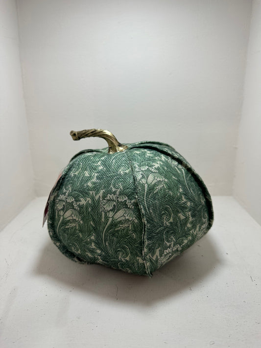 Cojín decorativo calabaza estampado verde