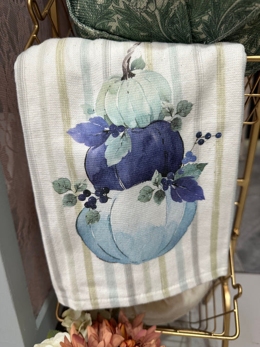 Toalla para cocina calabaza azul