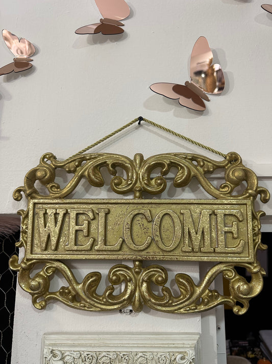 Letrero Welcome