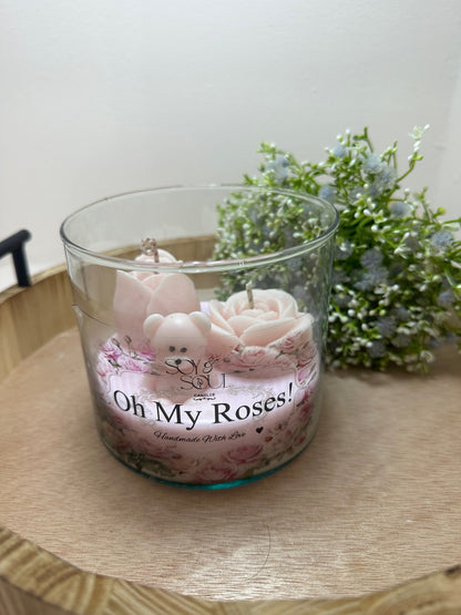vela decorativa artomatica  Oh my Roses