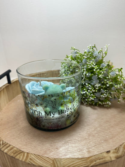 Vela grande decorada Oh my baby