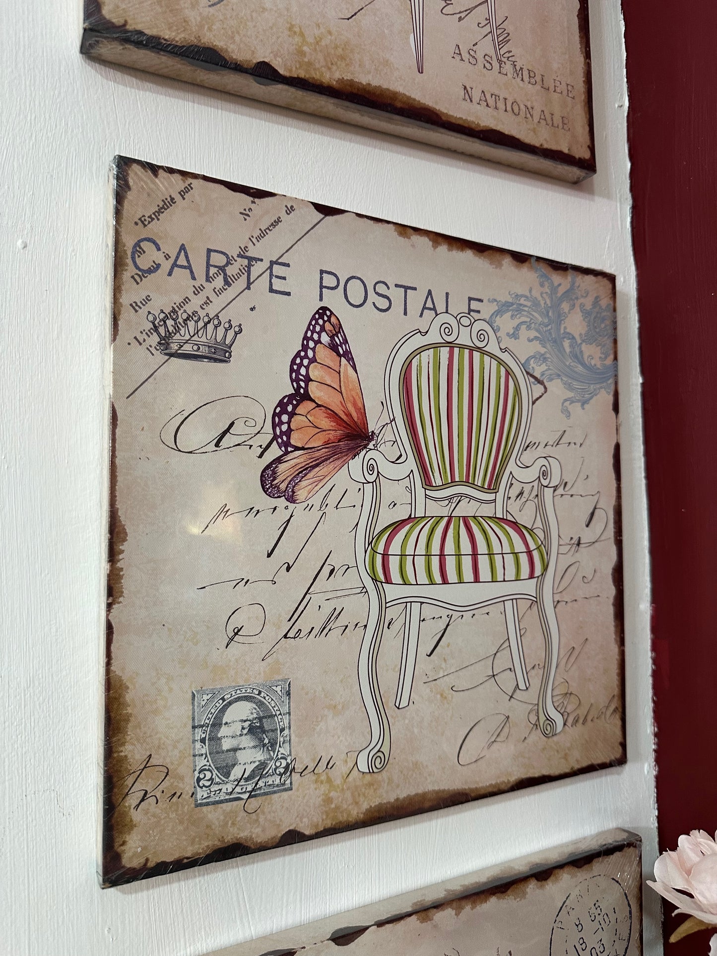 PrecioCuadro decorativo silla blanca