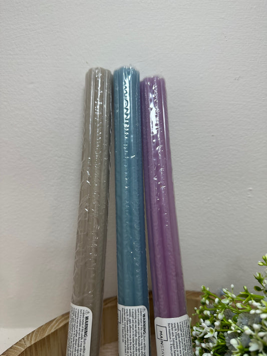 Vela individual con textura varios colores