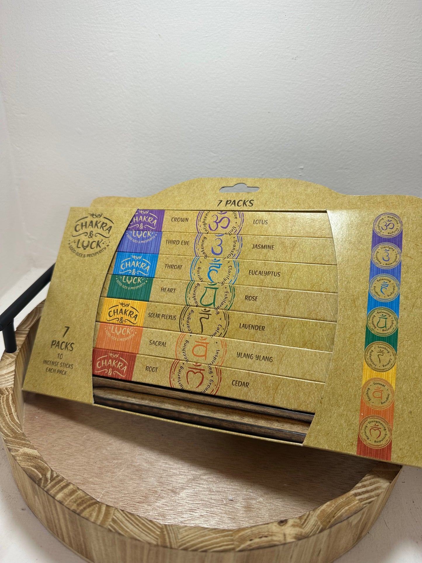 Pack de 7 inciensos (Incluye 10 inciensos por aroma)