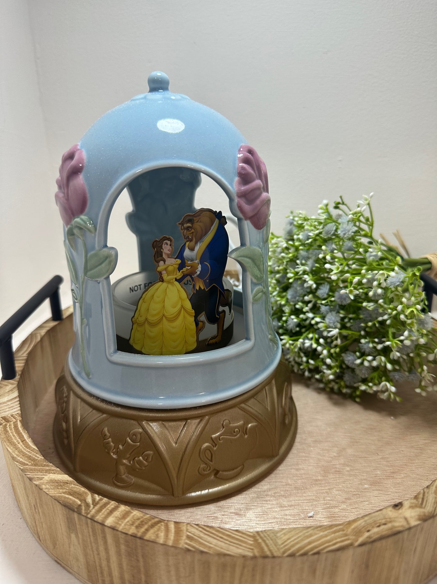 Quemador de velas La Bella y la Bestia